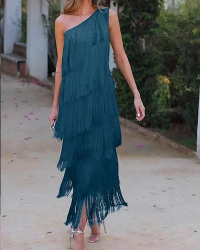 Klänning Rosea Effortless Elegance med utsatta axlar
