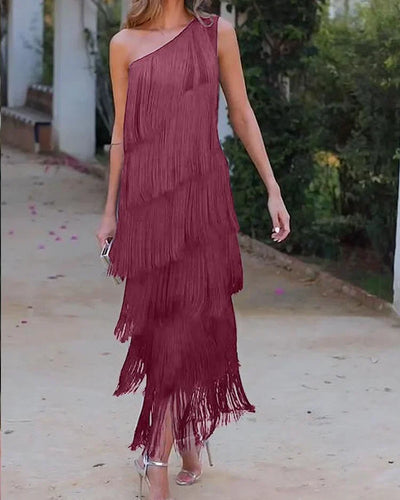 Klänning Rosea Effortless Elegance med utsatta axlar