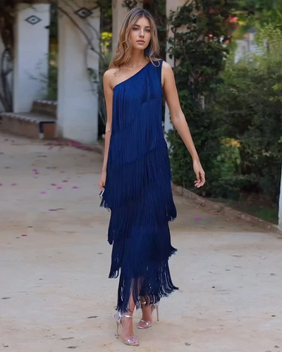 Klänning Rosea Effortless Elegance med utsatta axlar